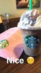 Brownie and Chocolate Chip Frappucino at Starbucks